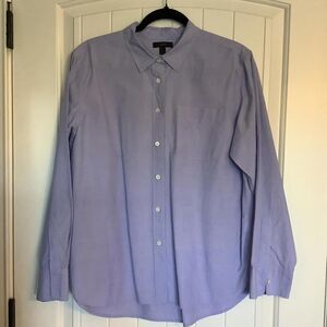 J.Crew Men's Button-Up Shirt - Light Purple - Size L